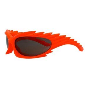Balenciaga Unisex Shield/Wrap Orange Orange Grey Fashion Designer Eyewear